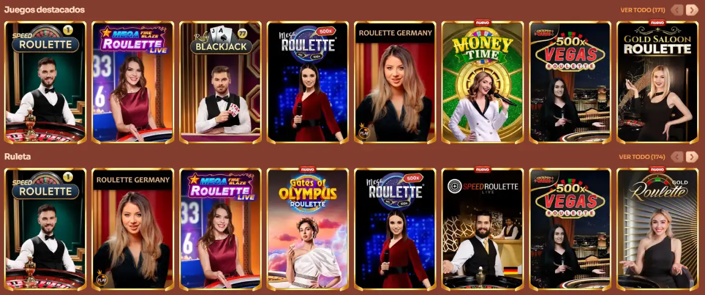 casino juegos en vivo